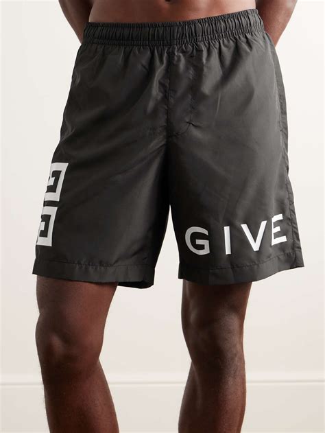 givenchy tape shorts|givenchy long swim shorts.